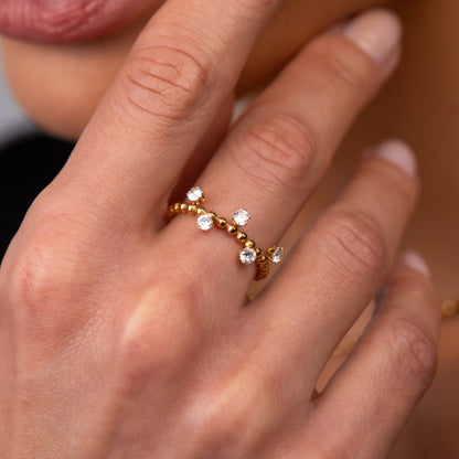 Serena Ring 18k Gold Plated