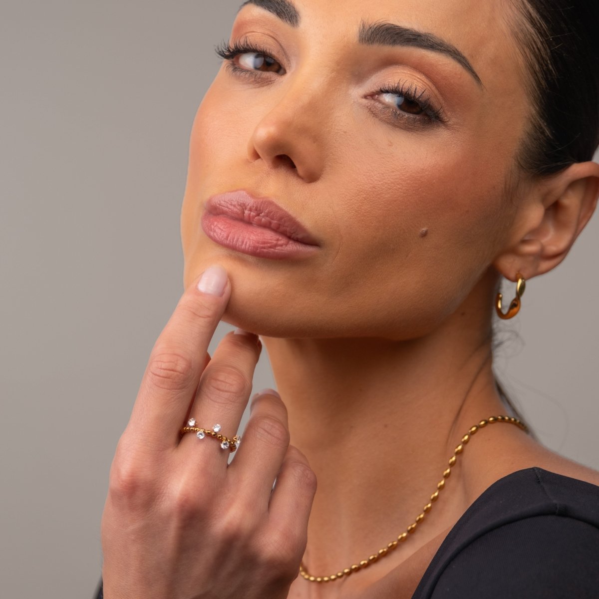 Serena Ring 18k Gold Plated