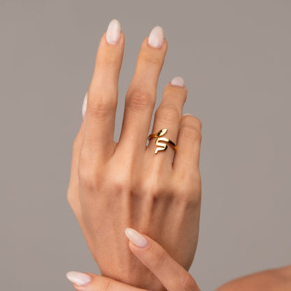 Serpent 18k Gold Plated Ring