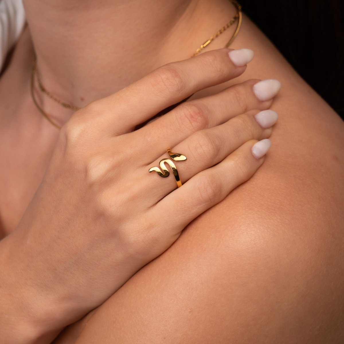 Serpent 18k Gold Plated Ring