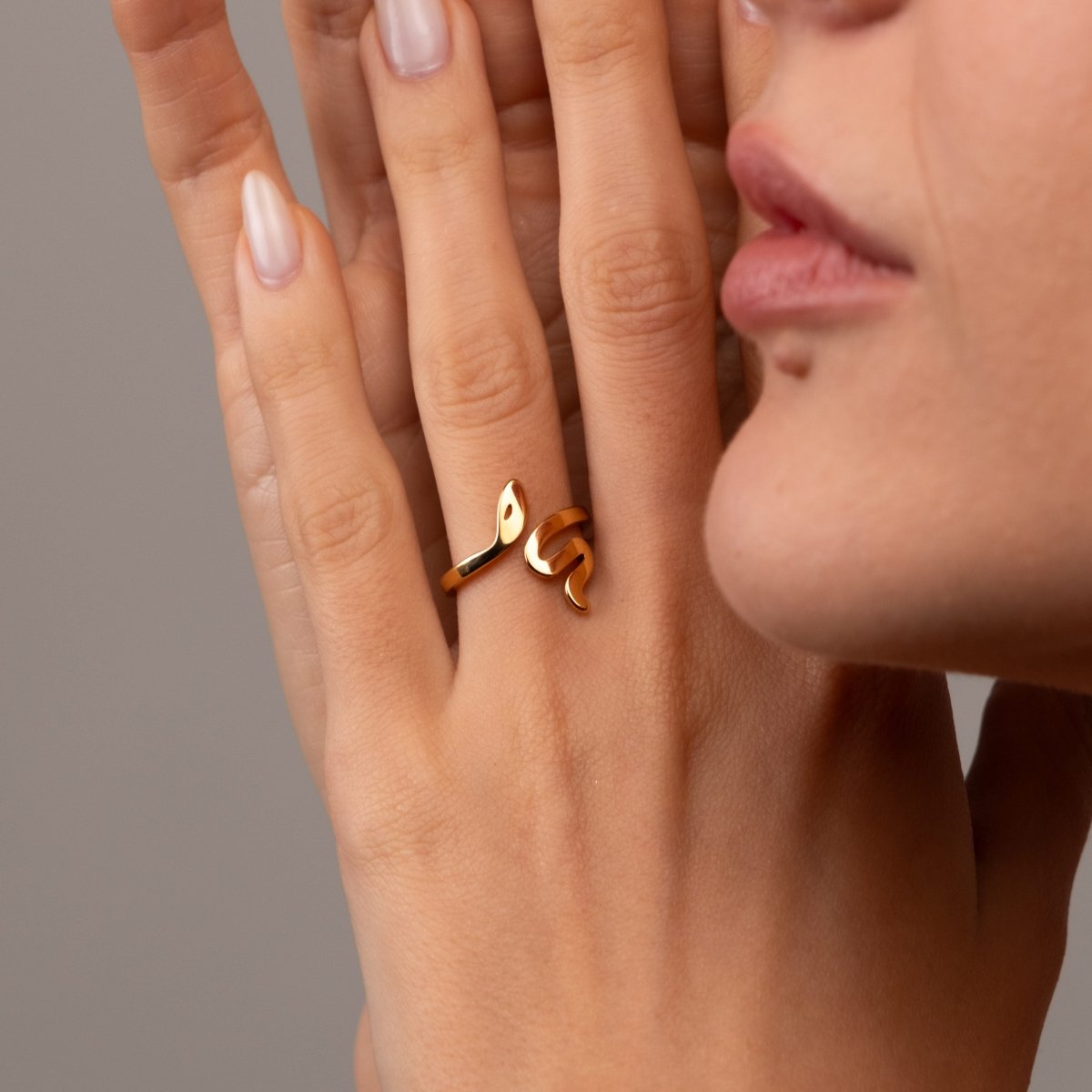 Serpent 18k Gold Plated Ring