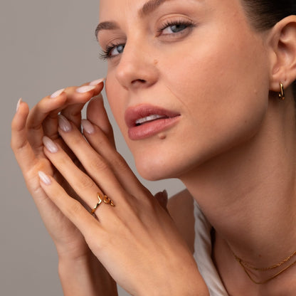 Serpent 18k Gold Plated Ring