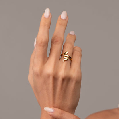 Serpent 18k Gold Plated Ring