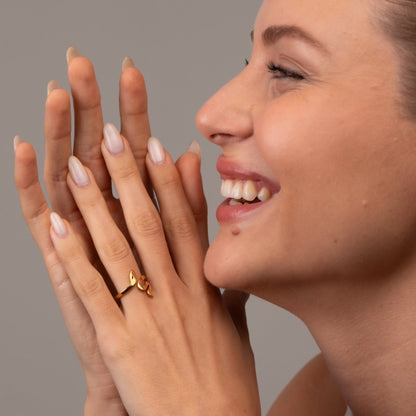 Serpent 18k Gold Plated Ring