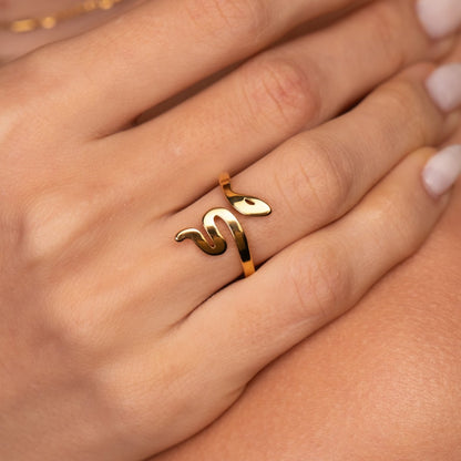 Serpent 18k Gold Plated Ring