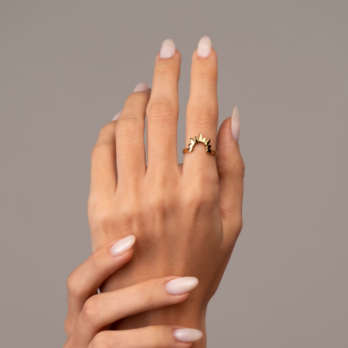 Sunrise Ring 18k Gold Plated