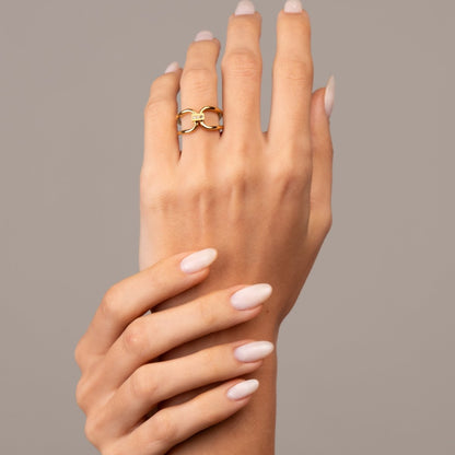 Tenderness Ring 18k Gold Plated