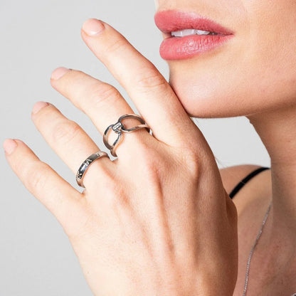 Tenderness Ring 18k Gold Plated - Silver