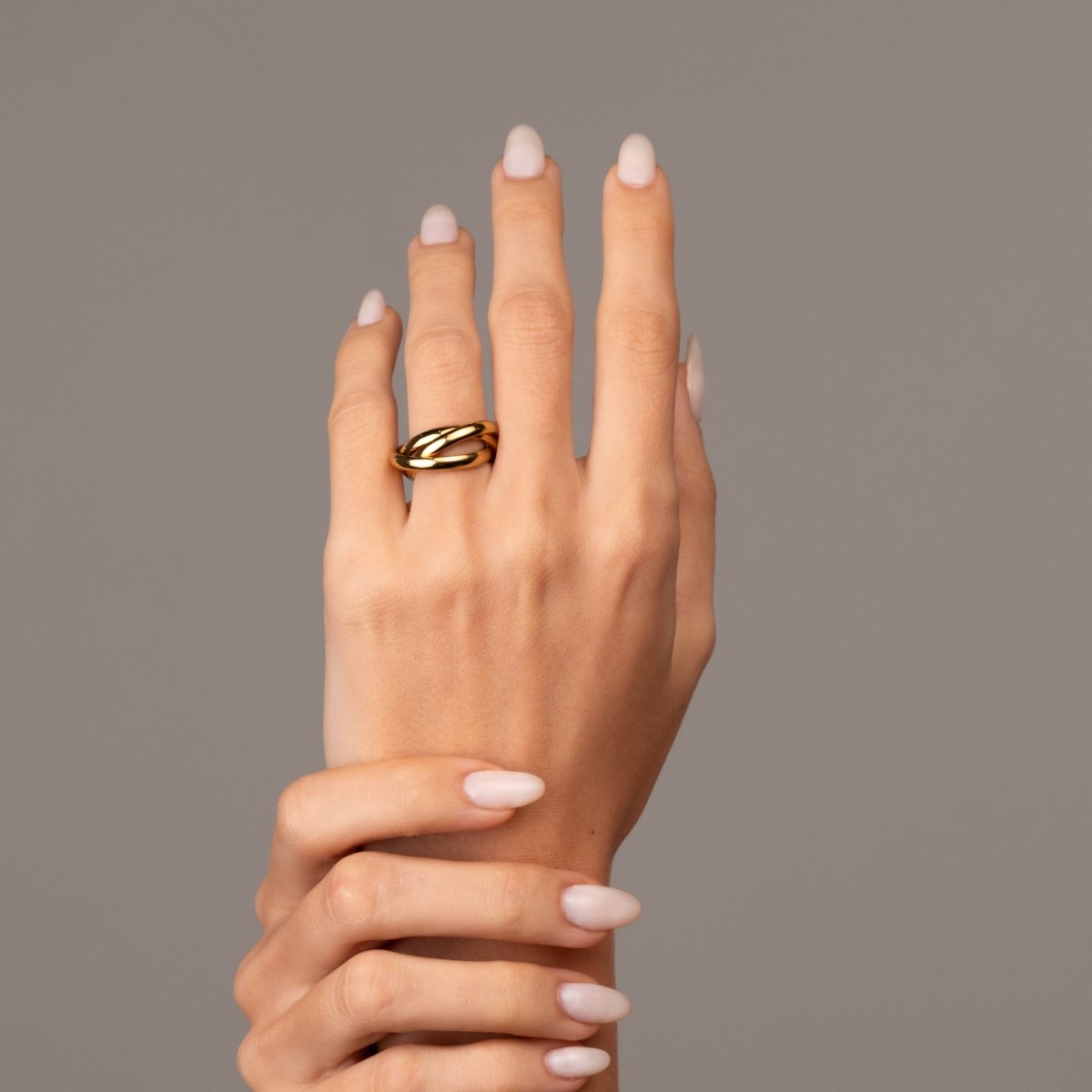 Trinity 18k Gold Plated Ring