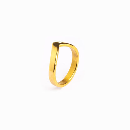 Trinity Smooth 18k Gold Plated Ring