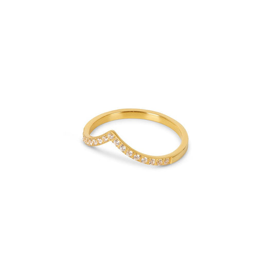 Trinity Zirconia 18k Gold Plated Ring