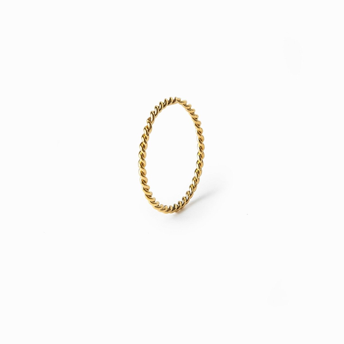 Twist 18k Gold Plated Ring