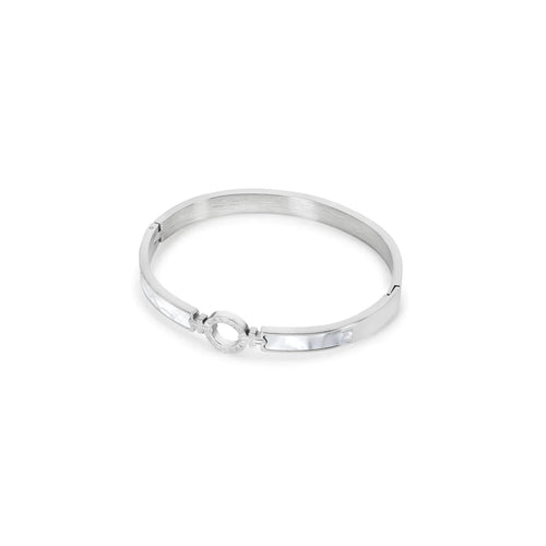 Aura Cuff Bracelet 18k Gold Plated - Silver