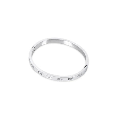 Carved Cuff Bracelet – Silver
