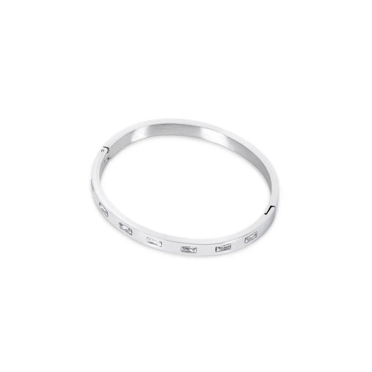 Carved Cuff Bracelet – Silver