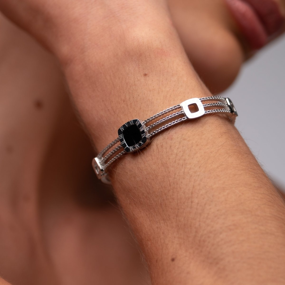 Onyx Summer Bracelet - Silver
