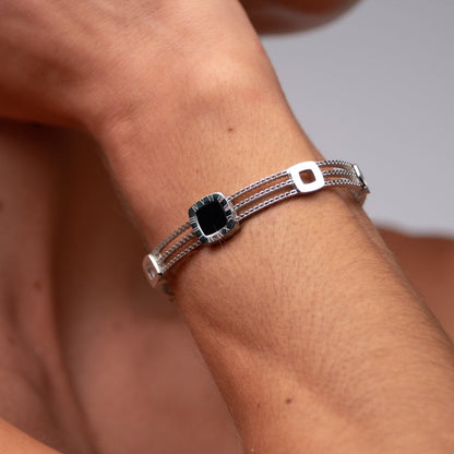 Onyx Summer Bracelet - Silver
