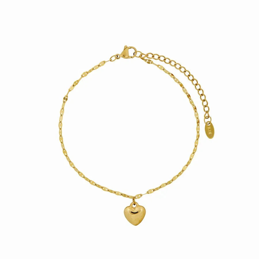 Love Anklet – 18k Gold Plated